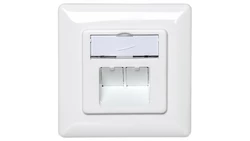 Gniazdo teleinformatyczne natynkowe 2x RJ45 STP kat. 5e DN-9002-N