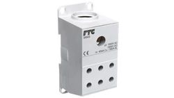 Blok rozdzielczy AL/CU 1-potencjałowy 175A we 1x95-240mm2 wy 1x10-50mm szary AUX38503