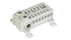 Blok rozdzielczy CU ECB 1 -polowy 2x25mm2, 14x4mm2, szary KS741