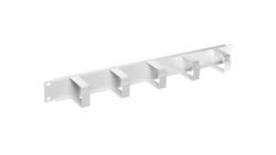 Organizator kablowy poziomy metalowy 1U szary 19-0037S