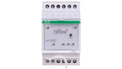 FiHome Radio Ściemniacz dwukanałowy z nadajnikiem dwukanałowym na szynę DIN rH-D2S2