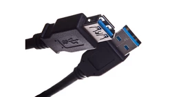 Kabel połączeniowy USB 3.0 Typ USB A/USB A, M/Ż czarny 1,8m AK-300203-018-S