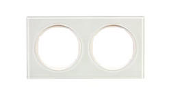 Berker R.3 Ramka podwójna szkło hartowane białe 10122209