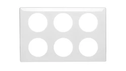 CELIANE Ramka sześciokrotna (2x3moduły) biała 068609