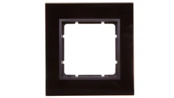 Berker B7 GLAS Ramka pojedyncza pozioma/ pionowa szklana antracytowa 10116616
