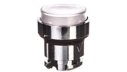 Główka przyc. podśw. biała wyst., O22 , z sam. powt. zint. LED ZB4BW113