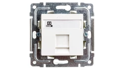 DANTE Gniazdo komputerowe RJ45 kat.5e nieekranowane białe 450465