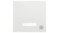 Lumina Klawisz kontrolny z symbolem Światło” z soczewką biały WL6120