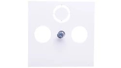 Lumina Płytka czołowa do gniazd RTV-SAT biała WL6310