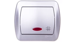 Simon Akord Łącznik krzyżowy z podświetleniem aluminium metalizowane AW7L/26