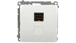 Simon Basic Gniazdo HDMI białe BMGHDMI.01/11