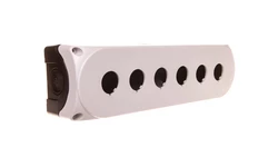 Obudowa kasety 6-otworowa 22mm szara IP67 LPZP6A8