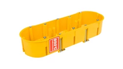 Puszka podtynkowa PK-3x60 potrójna 60mm regips żółta 0234-0N