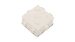 Puszka n/t 80x80x40 tworzywo IP44 szara GW44003