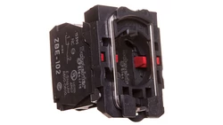 Pojedynczy blok styków z korpusem/kołnierzem mocującym, 2NC, zaciski śruboowe ZB5AZ104