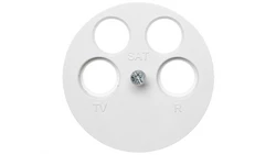 Berker R.1/R.3 Element centralny do gniazda antenowego 4-wyjściowego biały 14842089