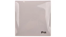 Integro Flow Ramka pojedyncza z pokrywą z nadrukiem IP44 szara 918282597