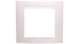 Berker B.3/B.7 Glas Ramka pojedyncza aluminium/śnieżnobiała 10113904