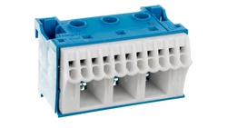 Blok samozacisków 63A QC niebieski 14 przyłączy 33x60x34mm KN14N