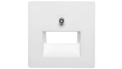 Berker Q.1 Element centralny do gniazda przyłączeniowego UAE podwójnego śnieżnobiały aksamit 14096089