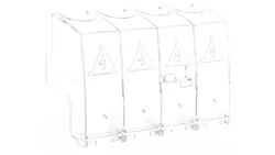 Osłona przyłączy górna i dolna 4P dla rozłączników rozmiar 4 HZC218