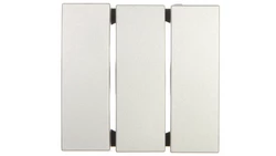 Berker B.7 Glas Klawisz potrójny do łącznika aluminium 16651404