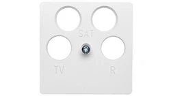 Berker Q.1 Płytka centralna do gniazda antenowego 4-wyjściowego śnieżnobiała 14841909