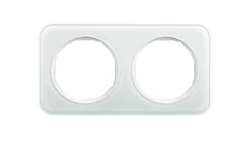 Berker R.1 Ramka podwójna szklana biała 10122109