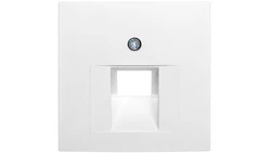 Berker S.1/B.1/B.3/B.7 Glas Płytka czołowa do gniazda teleinformatycznego pojedynczego RJ11/RJ12/RJ45 śnieżnobiała 14071909