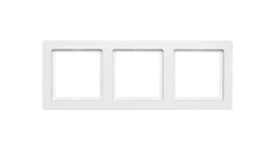 Berker Q.1 Ramka potrójna pozioma/ pionowa śnieżnobiała aksamit 10136089