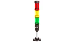 Kolumna sygnalizacyjna 24V AC/DC światło stałe czerwona/żółta/zielona SL4-100-L-RYG-24LED 171296