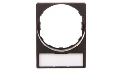 Szyld opisowy 8x27mm czarny 22mm prostokątny ZBY2H101