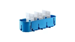 Puszka podtynkowa poczwórna 60mm regips głęboka niebieska P4x60D 32097203