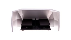 Przycisk nożny podwójny z osłoną bez samopowrotu szary metal 1Z 1R 1 krok IP65 3SE2932-0AA20