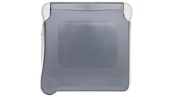 PLEXO55 Gniazdo pojedyncze z/u angielskie szare 069585