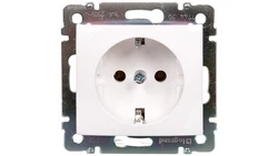 VALENA Gniazdo pojedyncze SCHUKO białe 774420