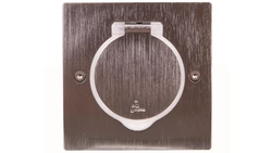 MOSAIC Pokrywa gniazda pojedyncza kwadratowa inox 089700