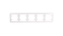 Lumina Soul Ramka pięciokrotna pozioma biała WL5250