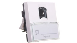 MOSAIC Gniazdo komputerowe pojedyncze RJ45 FTP kat.6 2 moduły białe 076565