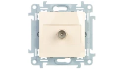 Simon 10 Gniazdo antenowe pojedyncze końcowe kremowy CAK1.01/41