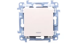 Simon 10 łącznik jednobiegunowy z podświetleniem LED 10AX IP20 kremowy CW1L.01/41