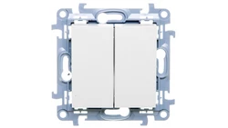 Simon 10 Łącznik świecznikowy 10AX IP44 biały CW5B.01/11