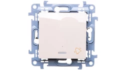 Simon 10 Przycisk /dzwonek/ z podświetleniem LED kremowy CD1L.01/41