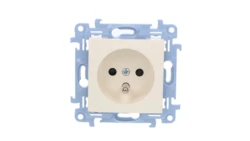 Simon 10 Gniazdo pojedyncze z/u z przesłonami kremowe 16A 250V IP20 CGZ1Z.01/41