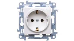 Simon 10 Gniazdo pojedyncze SCHUKO białe 16A 250V IP20 CGSZ1.01/11