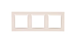 Simon 10 Ramka potrójna kremowa CR3/41