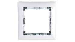 VALENA Ramka pojedyncza pozioma biała crystal 774461