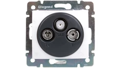 VALENA Gniazdo antenowe RTV/SAT białe 774435