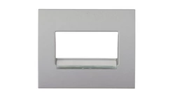 SISTENA LIFE Plakietka gniazda teleinformatycznego metalic 771375