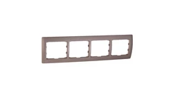 SISTENA LIFE Ramka poczwórna pozioma titan 771404